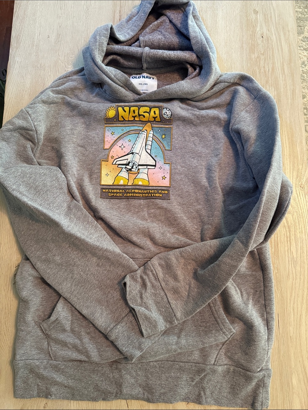 Old Navy Gray NASA Retro Space Shuttle Hoodie